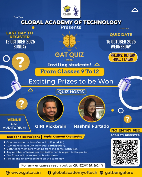 GAT Quiz 2025 Poster